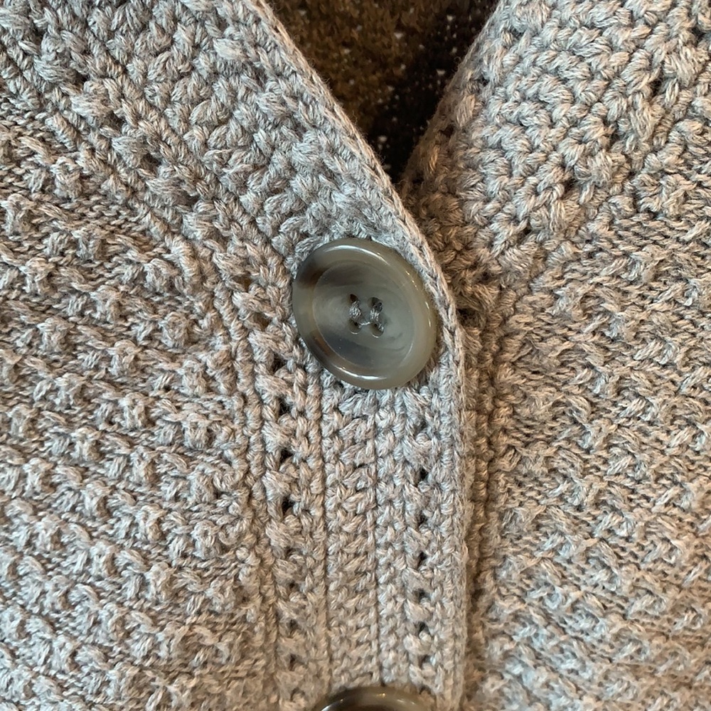 Appleseed's Knit Button Down Gray Cardigan Sweater NWT - Picture 3 of 10